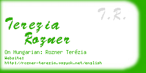 terezia rozner business card